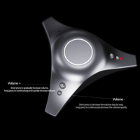 Connexion Wifi OEM, audio de conférence 360° °   Haut-parleur de bureau intelligent à suppression de bruit par IA avec bouton de suppression de bruit et fonction de prise de son vocal pour le bureau