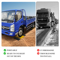Balance de camion mobile portable 8-40 tonnes, sans fil, quatre roues, écran LCD séparé, pesage en livres