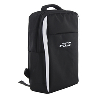 Großer, Langlebiger, Leichter, Einfacher, Tragbarer Klassischer Nylon-Reißverschluss-Rucksack für Sony PlayStation 5 Slim/Pro Videospielkonsole