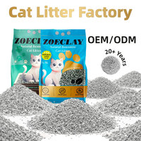 Lettiera per Gatti in Bentonite Frantumata Personalizzata OEM ODM, Alta Assorbenza, Solidificazione Rapida, Antibatterica, Basso Contenuto di Polvere, 5kg
