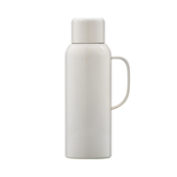 Thermos isolé sous vide en acier inoxydable de qualité supérieure 12-24 heures rétention de chaleur bouteille d'eau blanche flacon thermique pour le camping