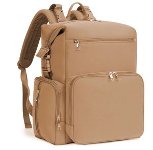 Sac à dos pour couches en néoprène, grand sac à dos de maternité pour nouveau-né, sacs de voyage imperméables pour maman et papa avec poches isothermes - Product Image 1
