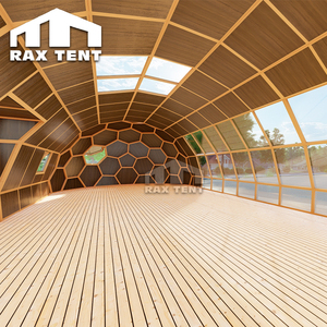 Dôme en verre hexagonal de luxe RAXTENT 6x16M avec isolation pour suites d'hôtel de glamping haut de gamme - Product Image 6