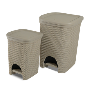 Bote de Basura con Pedal BIS Intreccio Line, 6 y 18 Litros, Contenedores de Basura de PP con Diseño de Pedal para Cocina y Baño - Product Image 1