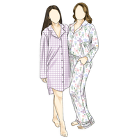 Pyjamas en bambou de haute qualité, style tendance, personnalisés pour femmes, vêtements de nuit pour femmes, pantalon décontracté, vêtements de détente de luxe