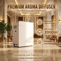 Diffuseur d'arômes électrique mural grand format 750 ml pour hôtels, diffuseur de parfum pour climatisation, purificateur d'air parfumé