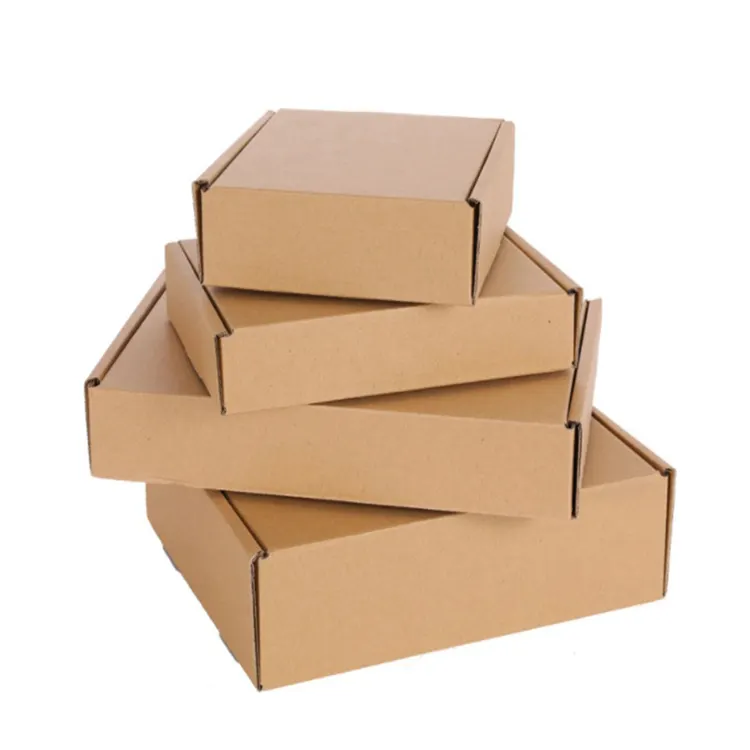 2023 Custom Carton Packaging New Product Concept Paper Corrugated Carton with Embossing Boxed Shape for Logistics Use