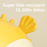Jouet pour chien en forme de poisson rebondissant - Anti-ennui - Balle couineuse durable en caoutchouc thermoplastique pour mâcher et distribuer des friandises - Idéal pour Corgis et Teddy