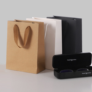 Sac en papier kraft de luxe pour cadeaux et shopping, personnalisable en taille et impression de logo, avec poignées - Product Image 3