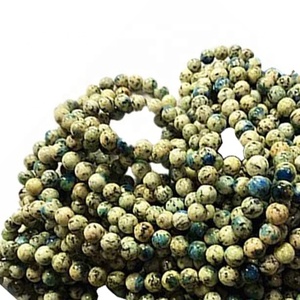 Natural K2 forma redonda pálido <span class=keywords><strong>amarillo</strong></span> piedras preciosas cuerdas - Product Image 3