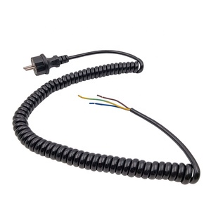 ประเภทปลั๊กสายเคเบิลแบบเกลียว CEE7/7ชนิดพร้อมสายสปริงปลายถอด - Product Image 1