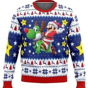 เสื้อมีฮู้ดแนวสตรีทมีฮู้ดแนวสตรีทมีฮู้ดลายน้ำเชื่อมไอน่ากลัวสำหรับเทศกาลคริสต์มาส - Product Image 6