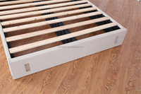Base de lit moderne en bois massif pour chambre à coucher, avec tiroirs, structure démontable, vente en gros en Chine, ensembles de chambre à coucher