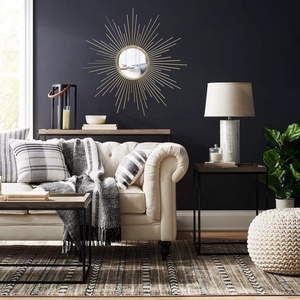 Espejos grandes de Metal de hierro para decoración de pared, cristales decorativos modernos y redondos para dormitorio, sala de estar y baño - Product Image 6