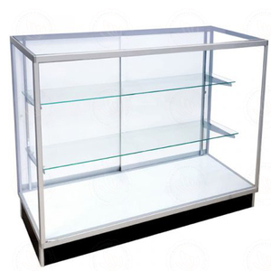 Vitrine de comptoir en verre à vision complète avec cadre en aluminium - Product Image 1