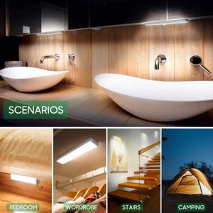 Lot de 3 lampes LED ultra-lumineuses pour armoire avec télécommande sans fil, interrupteur à capteur tactile rechargeable pour chambre à coucher - Product Image 4