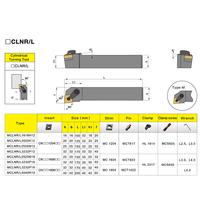 Haute qualité CNC barre d'alésage insérer carbure tour Machine outils de coupe Mclnr2525m12 fonte externe porte-outils de tournage OEM