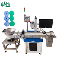 Máquina Automática de Marcado Láser UV para Tapas de Plástico y Metal, Grabado Dinámico de Códigos QR, Escaneo Visual, Clasificación de Tapas de Botellas con Defectos