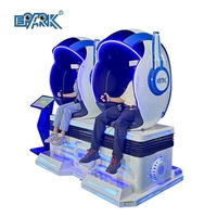 Machine de cinéma 9D pour parc d'attractions, montagnes russes, 3 Dof, cavalier, 2 sièges, dispositif de réalité virtuelle