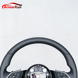 Volant de course en cuir de luxe pour Mercedes-Benz pour Classe C, Classe E, CLS, <span class=keywords><strong>GLE</strong></span> W205/W204/W206 C300/C43 W221 E350/E300 - Product Image 2