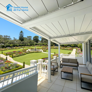 เพอร์โกลาอลูมิเนียมกลางแจ้งแบบมีมอเตอร์ รุ่นฮิต ขายดี ราคาถูก ขายส่ง ศาลาพักผ่อน - Product Image 5