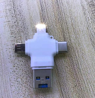 2025 mejor venta Otg 4 en 1,4 en 1 lector de tarjetas Usb Otg, adaptador OTG 4 en 1