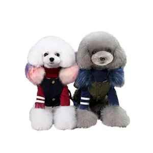 Bền Vững Polyester Trang Phục Áo Khoác Giá Rẻ Mùa Đông Đen Dog Designer Fur Jacket