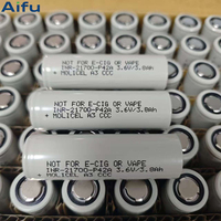 Batterie lithium-ion haute puissance Molicel Cell INR 21700 P42A 4200mAh 45a 3.6v pour vaporisateur et lampe torche