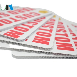 High Quality Advertising Campaign <b>Security</b> UV Printing Outdoor Corrugated PP Customizable Size 24*18*4mm Yard <b>Sign</b> Metal Cutting - Product Image 1