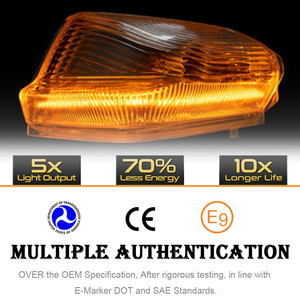 Luz de señal de giro de espejo lateral ámbar dinámico LED para mercedes-benz <span class=keywords><strong>Sprinter</strong></span> 906 907 910 VW Crafter 30-50 <span class=keywords><strong>Dodge</strong></span> <span class=keywords><strong>Sprinter</strong></span> Reflector - Product Image 3