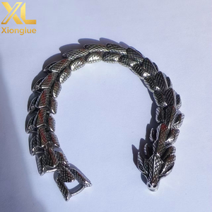 Bracelet élégant en acier titane noir, motif géométrique végétal, bijou unisexe, jonc en acier inoxydable 316 - Product Image 3