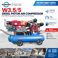 Compresseur d'air à piston diesel KAISHAN W3.5/5 pour l'exploitation minière, la pierrierie et le forage de roches