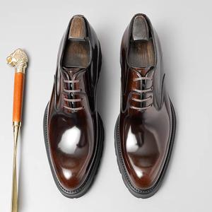 Chaussures en cuir pour hommes, modèle 2026, best-seller, semelle extérieure, ensemble de chaussures en cuir britanniques - Product Image 2