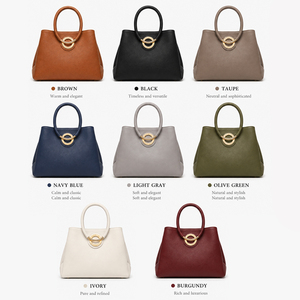 Nouveau Sac Fourre-tout Rond en Cuir Véritable Vintage 2026 avec Logo Personnalisé et Multiples Compartiments pour Affaires – Vente en Gros - Product Image 3