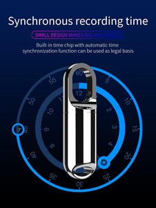 Mini colgante estilo collar grabadora de voz portátil profesional de larga duración Micro grabadora de Audio dispositivo de escucha <span class=keywords><strong>Espia</strong></span> PQ118 - Product Image 2