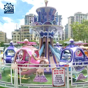 Avion de contrôle automatique en fibre de verre 16 places à l'intérieur du carrousel Amusement Park Plane Rides à vendre - Product Image 3