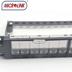Pannello di connessione Krone da 19 pollici con 24 porte <span class=keywords><strong>Cat</strong></span> <span class=keywords><strong>6a</strong></span> FTP UTP STP, pannello <span class=keywords><strong>patch</strong></span> vuoto con sportello antipolvere - Product Image 3