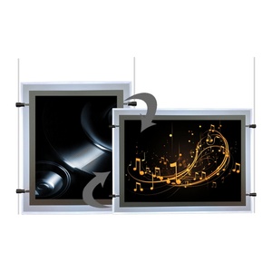 Hot Selling A4 Panel Light Box High-Definition Crystal Glass Advertising <b>LED</b> Light Sign Box - Product Image 1