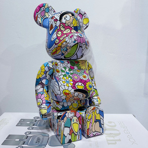 Đọc để tàu bearbrick 400% Hành động Hình hợp thời trang búp bê gấu gạch 400 28 cm bearbrick hình đồ chơi mô hình trang trí - Product Image 4