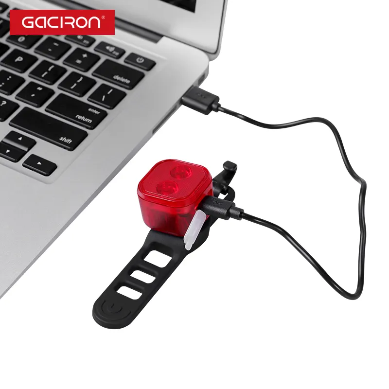 Gaciron商用USBバイクリアライト15ルーメンサイクリングアクセサリー自転車テールライト