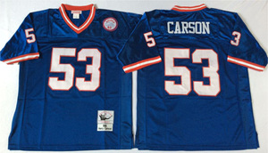 Maillot rétro New York pour homme 58 # Banques 56 # Taylor <span class=keywords><strong>53</strong></span> # Carson 11 # Simms 89 # Maillot de football américain cousu Bavaro - Product Image 5