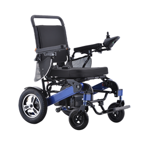 Silla de ruedas de aleación de aluminio, silla de ruedas eléctrica ligera plegable portátil para adultos 60111-L029 - Product Image 3