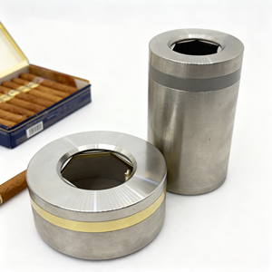 Cenicero de Cigarros de Metal de Acero Inoxidable con Mecanizado CNC Personalizado, Opciones de Perforación en Latón/Aluminio/Acero Inoxidable, Hecho a Medida - Product Image 2