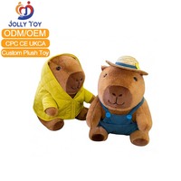 Services de personnalisation de jouets en peluche : série Capybara personnalisée, super doux, style anime, poupées en peluche Capybara, Vache, Cheval