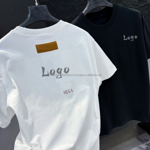 Nuove <span class=keywords><strong>T</strong></span>-shirt di Design alla Moda di Alta Qualità con Lettere Corrette, Oversize, di Marca di Lusso per Donna e Uomo - Product Image 1