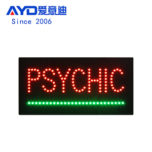 Letrero Led para interiores "PSYCHIC" de 12*24 pulgadas, exhibición de tienda PSYCHIC abierta Led acrílica publicitaria - Product Image 1