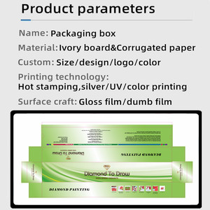 Scatola di Imballaggio Personalizzata M-Box per Pittura Diamantata, Design Colorato Stampato, Logo, Scatola in Cartone Ondulato - Product Image 3
