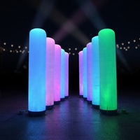 Colonne gonflable de lumière Led personnalisée, pour publicité, colonne gonflable pour la décoration