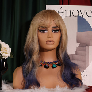 Tête de Mannequin Femme Réaliste en PVC de Haute Qualité MCY avec Épaules, Peau Marron, Maquillage, Support de Présentation pour Perruques - Product Image 2