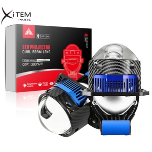Xitem เครื่องฉายแสงเลเซอร์แบบ Bi <span class=keywords><strong>LED</strong></span> 160W 6000K 20000LM 3นิ้วไฟหน้ารถยนต์พร้อมไฟแอลอีดีแสงสูงต่ำเลนส์โปรเจคเตอร์ - Product Image 2